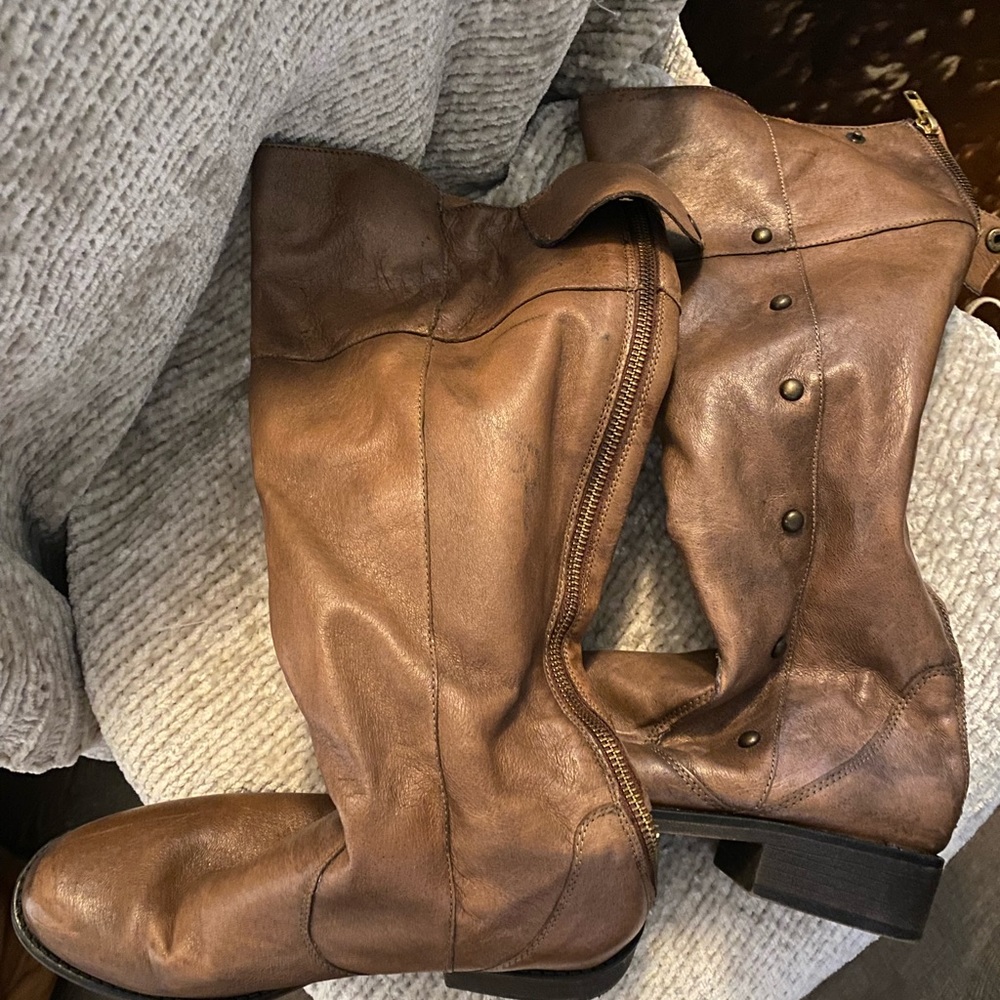 Brown Leather Boots
